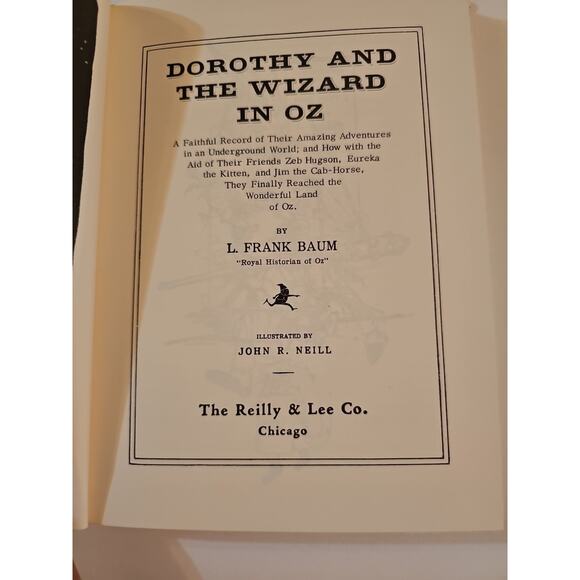 Dorothy and the Wizard in OZ by L. Frank Baum Hardcover Reilley And Lee Pub. - Picture 5 of 7